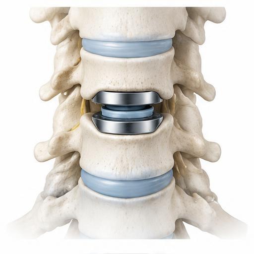 Ilustração: Artroplastia cervical ou lombar